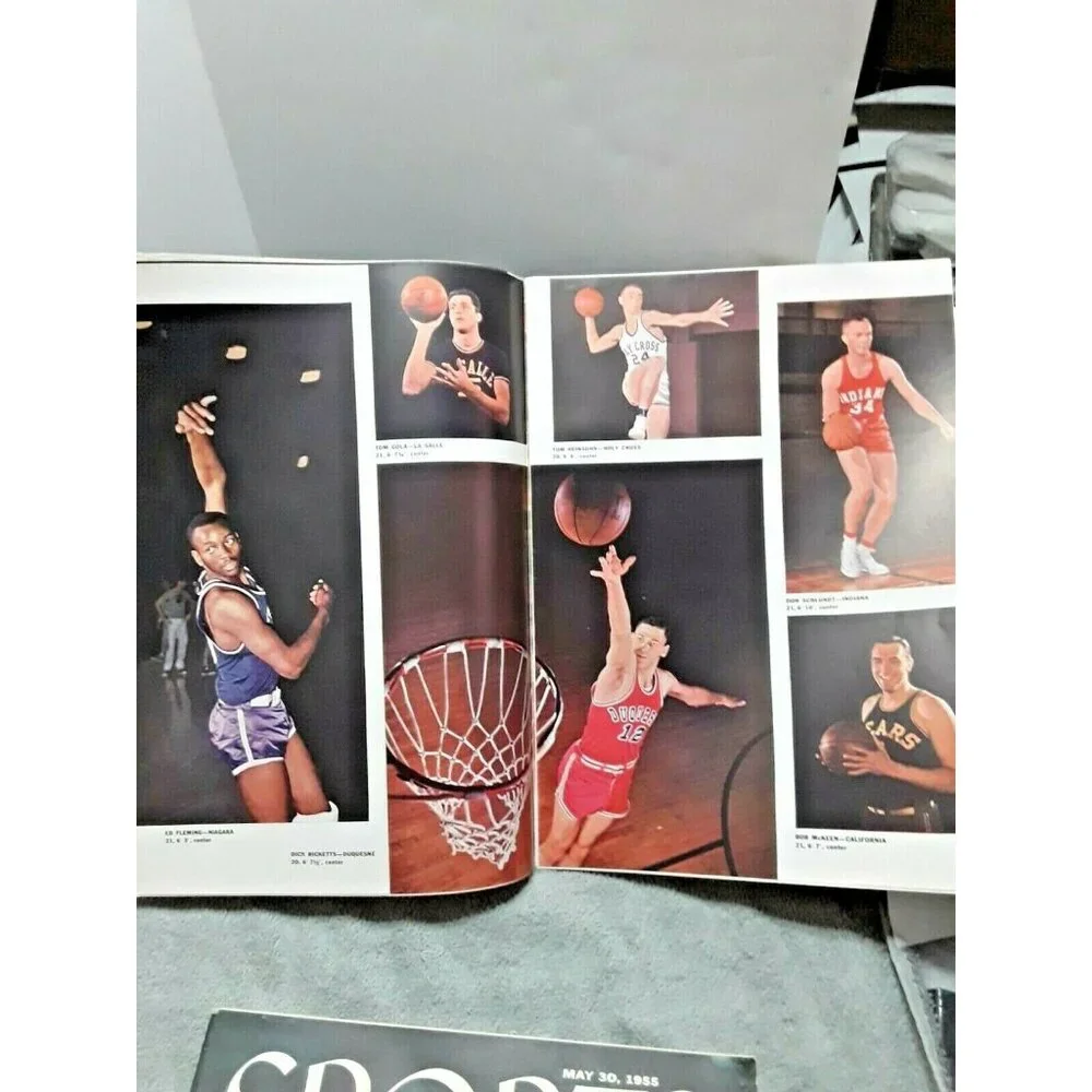 Sports Illustrated January 31 1955 Jill Kinmont Skiing College Basketball NO Lab - Picture 2 of 4